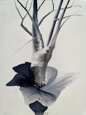 L'arbre est dans la fleur (60x50cm)